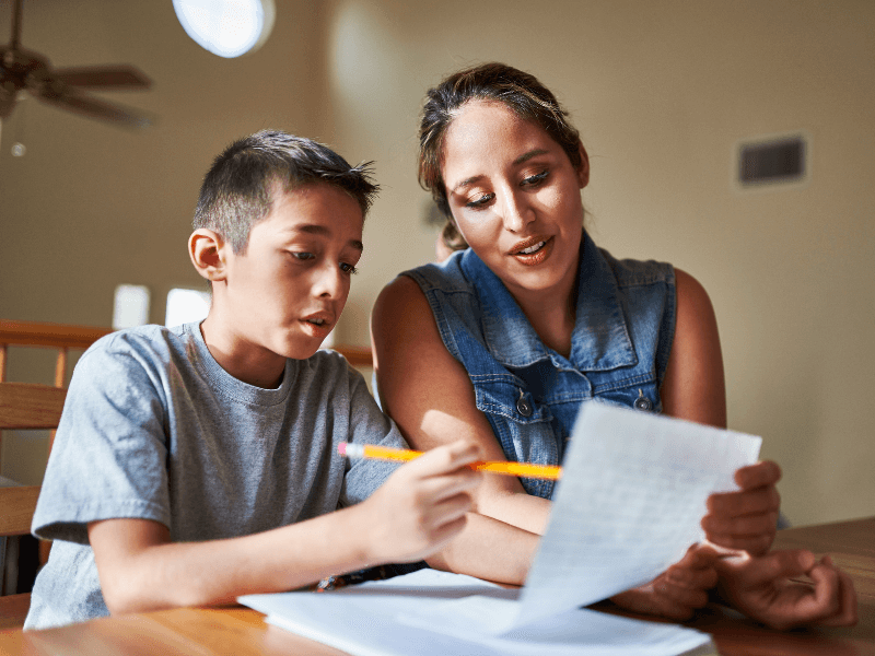 “Mum, have you done your homework?” Studying with children